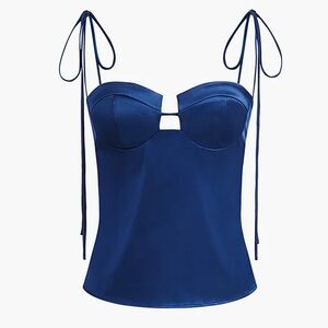 Elegant Blue Women's Top